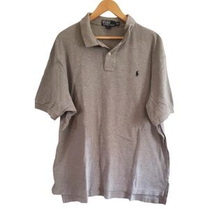 Polo Ralph Lauren - 2XL - Grey Polo Shirt Blue Tag 100%Cotton